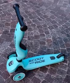 Monopattino 2 in 1 Scoot and Ride verde