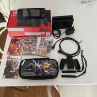 Nintendo switch v2 + 5 giochi + custodia