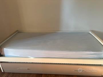 Letto singolo 80x190 con secondo letto estraibile