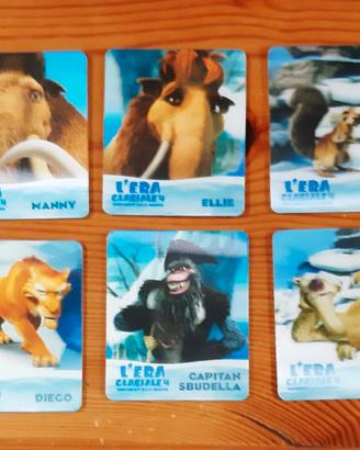 LOTTO CARDS/FIGURINE ERA GLACIALE QUATTRO