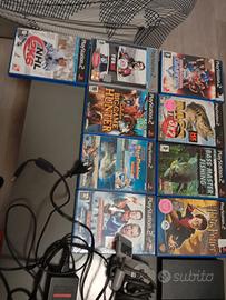 PS2 con 8 giochi e canna da pesca 