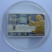 5 dollari ARGENTO 999 +ORO+SVAROVSKY URBI ET ORBI