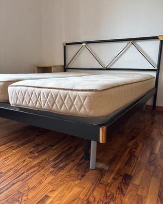 Letto Matrimoniale Completo Vintage:Rete+Materasso