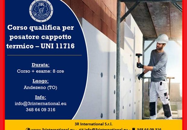 Patentino qualifica posatore cappotto termico