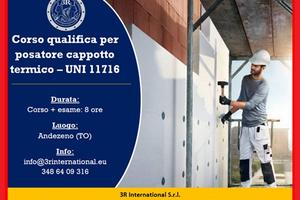 Patentino qualifica posatore cappotto termico