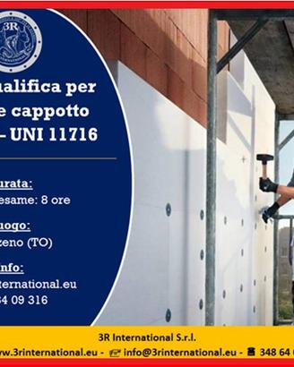 Patentino qualifica posatore cappotto termico