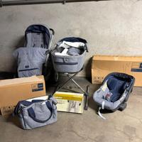 Trio inglesina aptica  blu completo