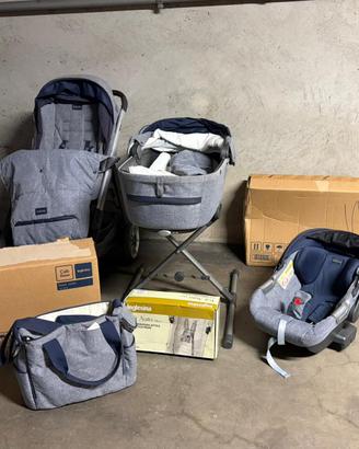 Trio inglesina aptica  blu completo