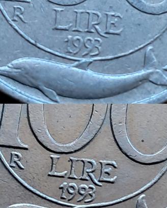 100 lire 1993 data piccola mulo di transizione 