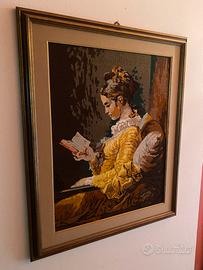 Quadro in ricamo punto croce