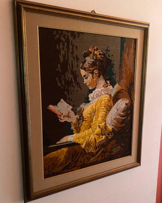 Quadro in ricamo punto croce