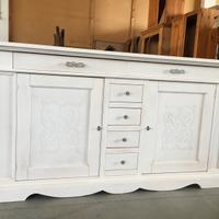 Credenza in legno nuova bianca