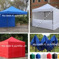 Gazebo pieghevole 3x3 acciaio impermeabile 6colori