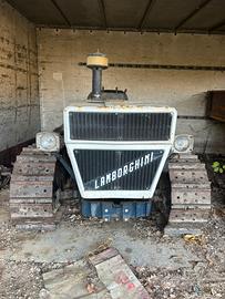 Trattore Lamborghini a cingoli con gancio traino