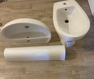 Sanitari geberit colibrì bidè più lavabo e colonna