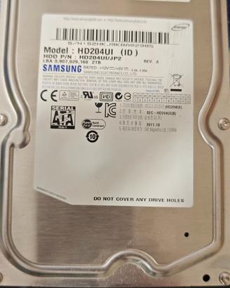 HD HDD SAMSUNG HARD DISK 2TB  3.5"