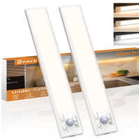 Set 2 Luci LED Armadio Sensore Movimento Dimmerabi