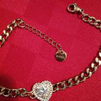 bracciale con cuore di strass