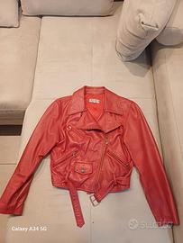 chiodo in pelle da donna taglia 44