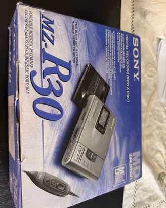 Sony walkman minidisc mz-r30 lettore registratore