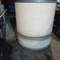bidone industriale con ruote 