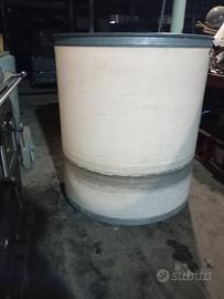 bidone industriale con ruote 