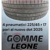 4 pneumatici gomme 225/45/17 KUMHO pari al nuovo 