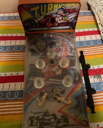 Flipper vintage da tavolo a batterie “Turbo F1” 80