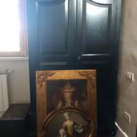 Quadri olio su tela e decoupage