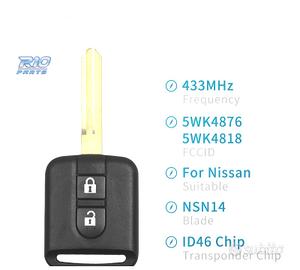 CHIAVE COMPLETA PER NISSAN ELGRAND X-TRAIL QASHQAI