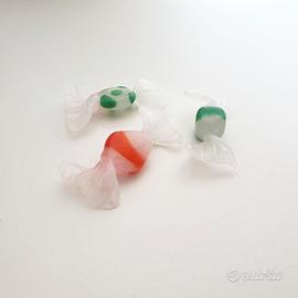 3 caramelle in vetro di Murano