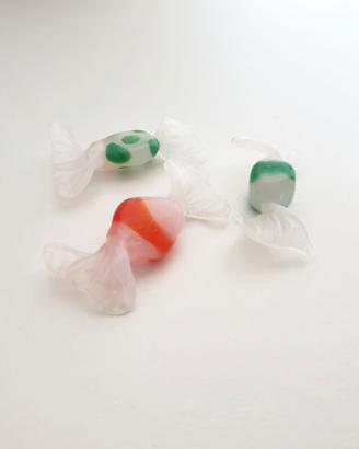 3 caramelle in vetro di Murano