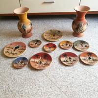 Piatti da parete e vasi artigianali tunisini