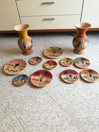 Piatti da parete e vasi artigianali tunisini