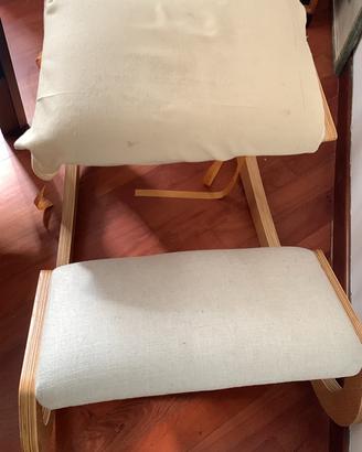 Sedia ergonomica in legno