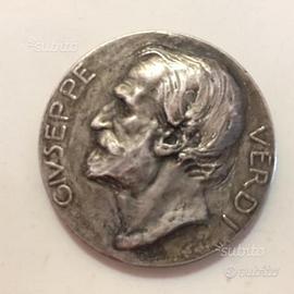 Medaglia in argento di Verdi Giuseppe 1813-1913