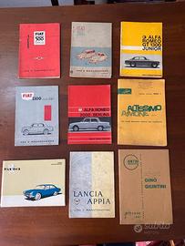 MANUALI USO E MANUTENZIONE AUTO D EPOCA