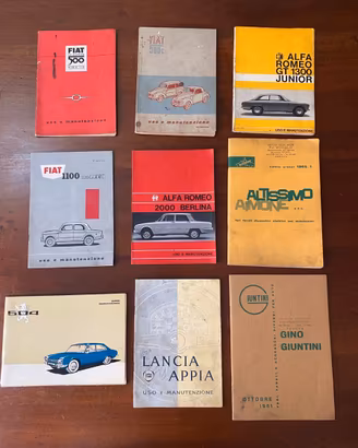 MANUALI USO E MANUTENZIONE AUTO D EPOCA