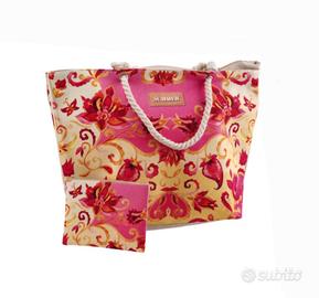 Borsa Mare in Tessuto 58x18x38 con Pochette