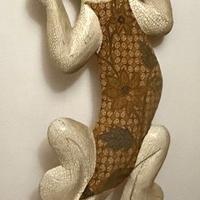 Geco decorativo in legno - stile etnico