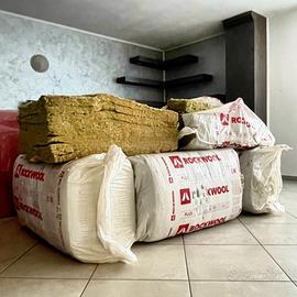 ROCKWOOL: 6 pacchi di Lana di Roccia (sp.5/10cm)