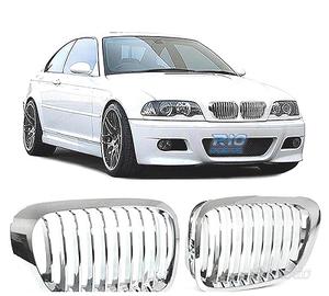 GRIGLIE BMW E46 COUPE CABRIO 99-03 LOOK M CROMATO