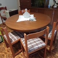 Tavolo tondo + 6 sedie