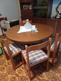 Tavolo tondo + 6 sedie