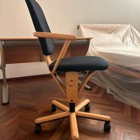 Sedia ergonomica da ufficio studio MOLL faggio