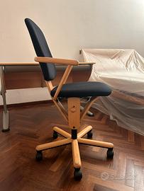 Sedia ergonomica da ufficio studio MOLL faggio