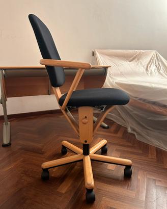 Sedia ergonomica da ufficio studio MOLL faggio