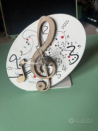 Orologio da tavolo note musicali
