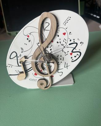 Orologio da tavolo note musicali