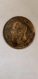 Moneta 5 centesimi anno 1861